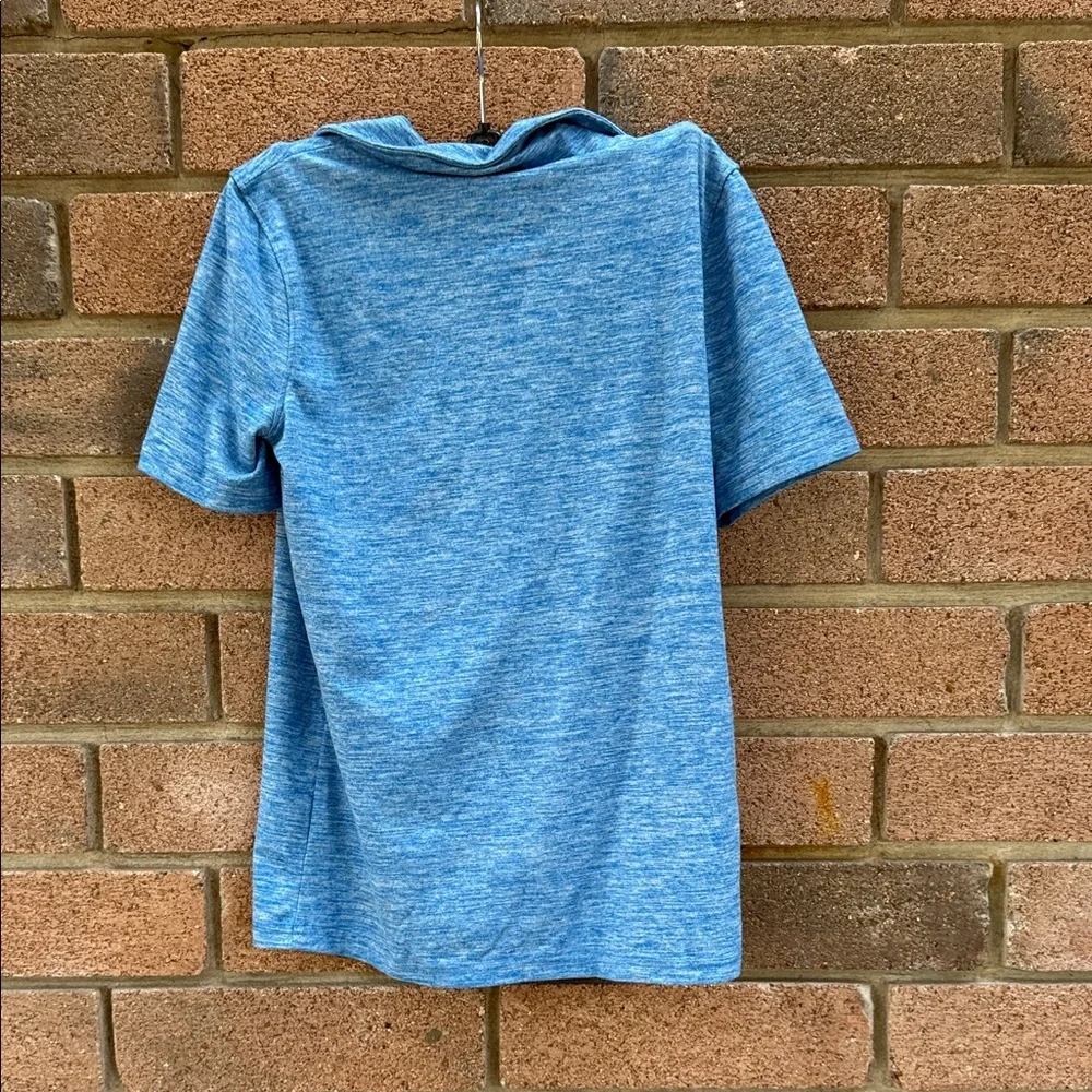 Jumping Beans Blue Preformance Active Polo Shirt Size 10 Recycled Activewear Tee - Picture 3 of 3